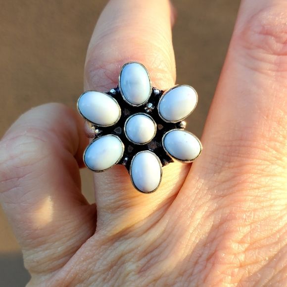 New Owyhee Opal 925 Silver Ring. - Picture 2 of 8